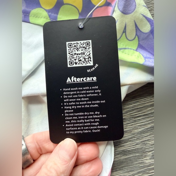 Pawlie Candy Flower Short Sleeve Skater Dress Size XS/S - Picture 4 of 5